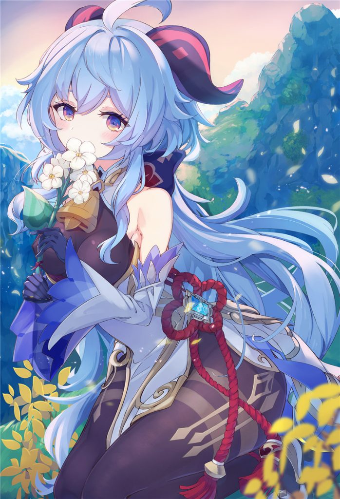 原神角色甘雨p站pixiv同人图集原画插画壁纸