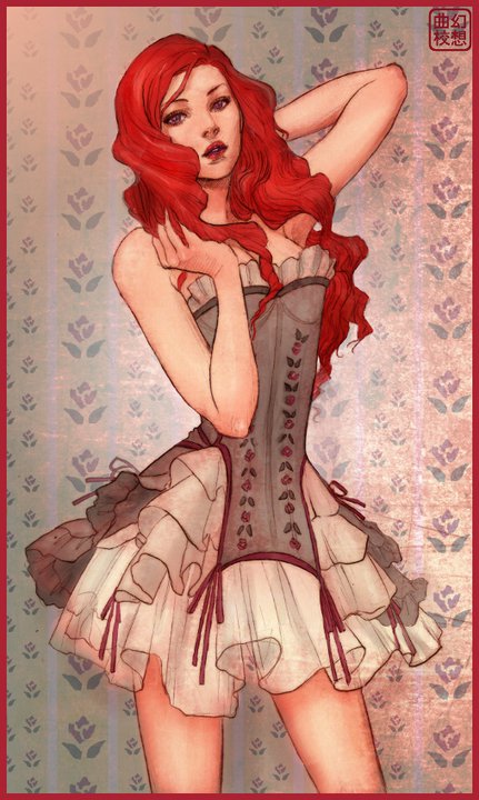 [345P]新西兰画师jamsin哥特萝莉洋服原画插画图片素材[ACG图包网]