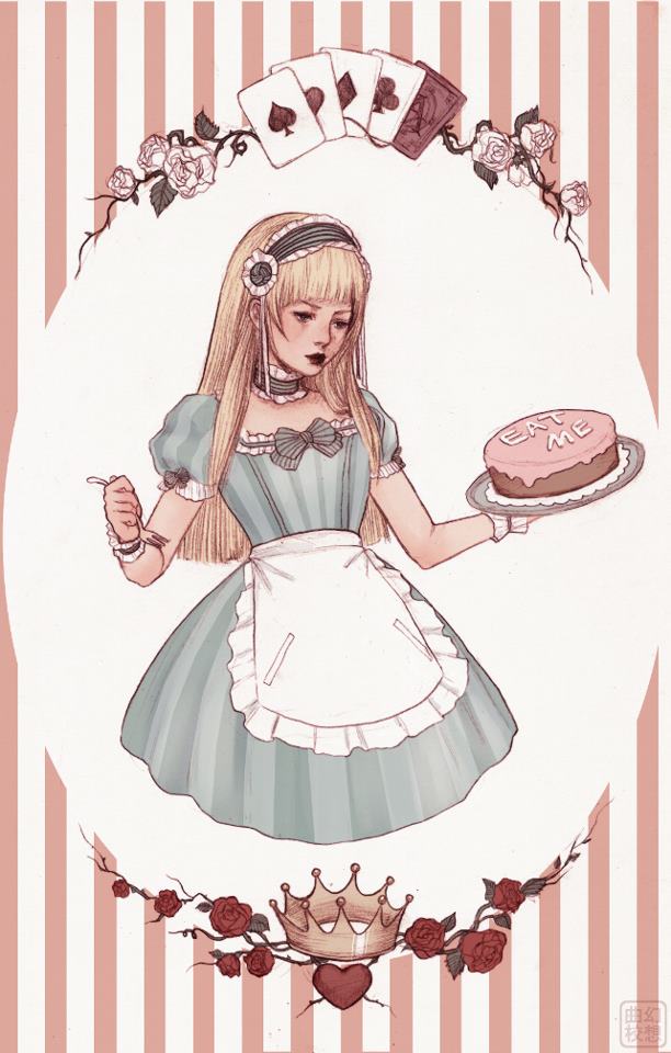 [345P]新西兰画师jamsin哥特萝莉洋服原画插画图片素材[ACG图包网]