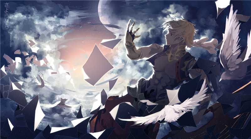 fate金闪闪吉尔伽美什壁纸图包原画插画素材P站同人图合集