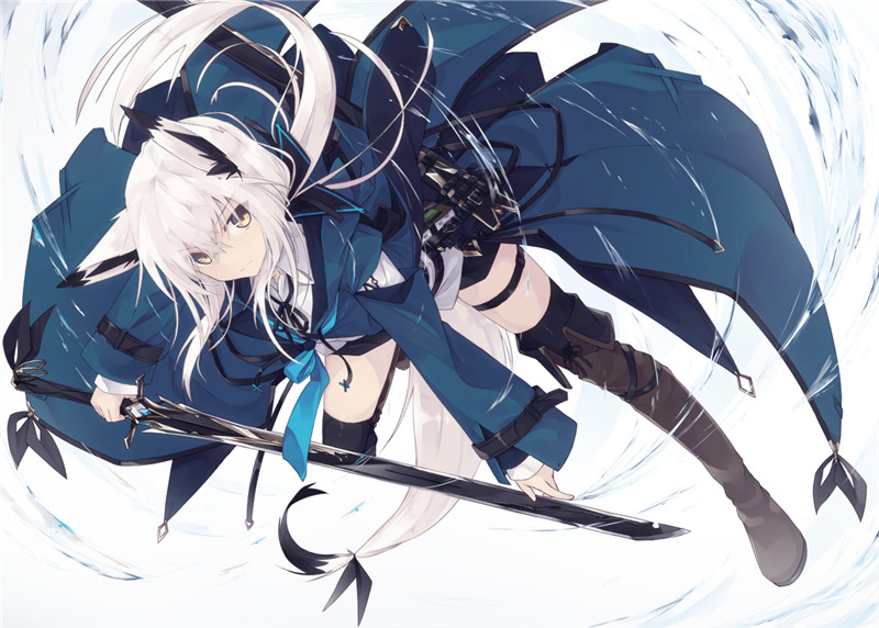 动漫各类武器娘壁纸图包原画插画素材P站同人图合集