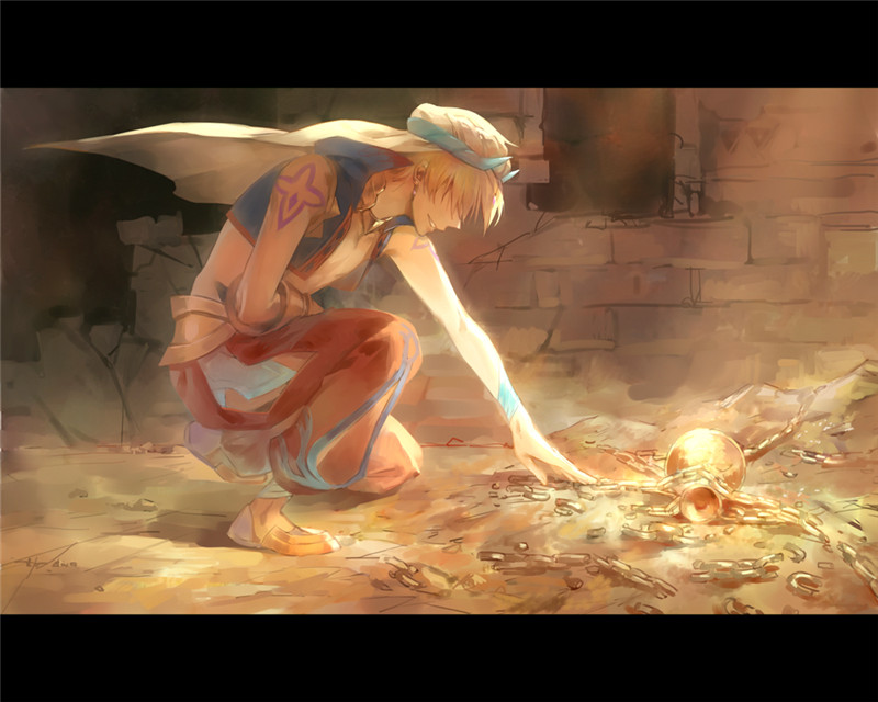 fate金闪闪吉尔伽美什壁纸图包原画插画素材P站同人图合集