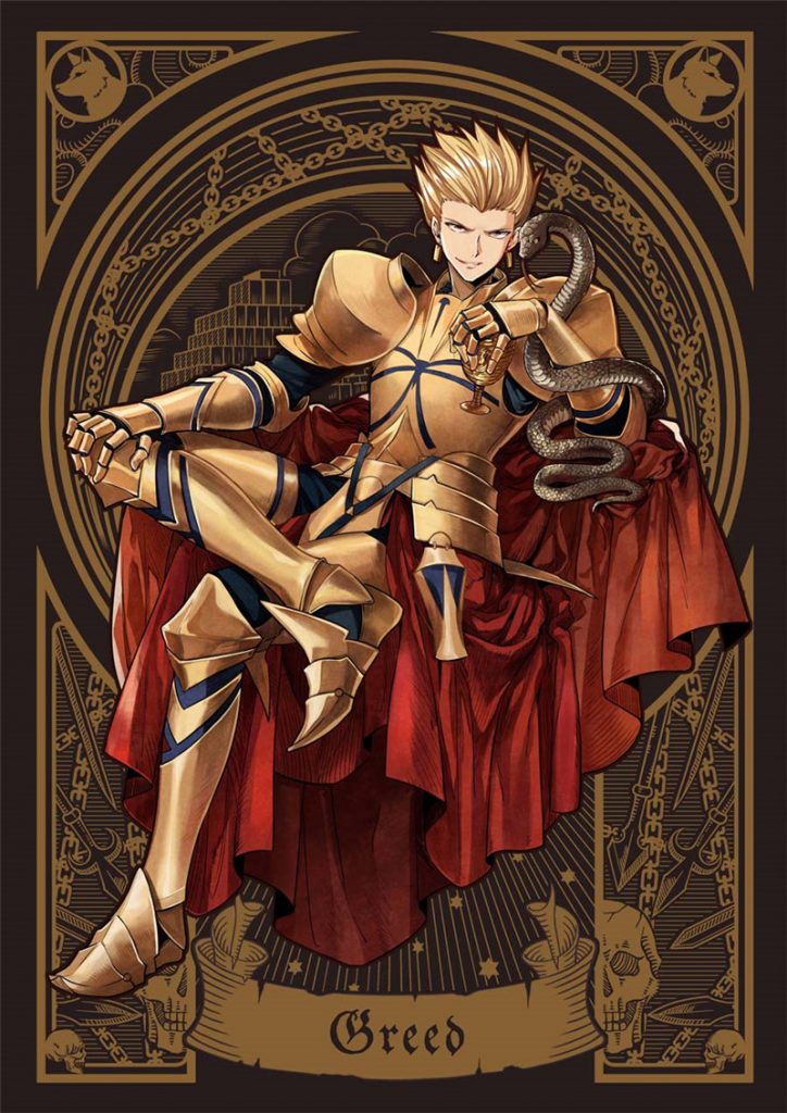 fate金闪闪吉尔伽美什壁纸图包原画插画素材P站同人图合集