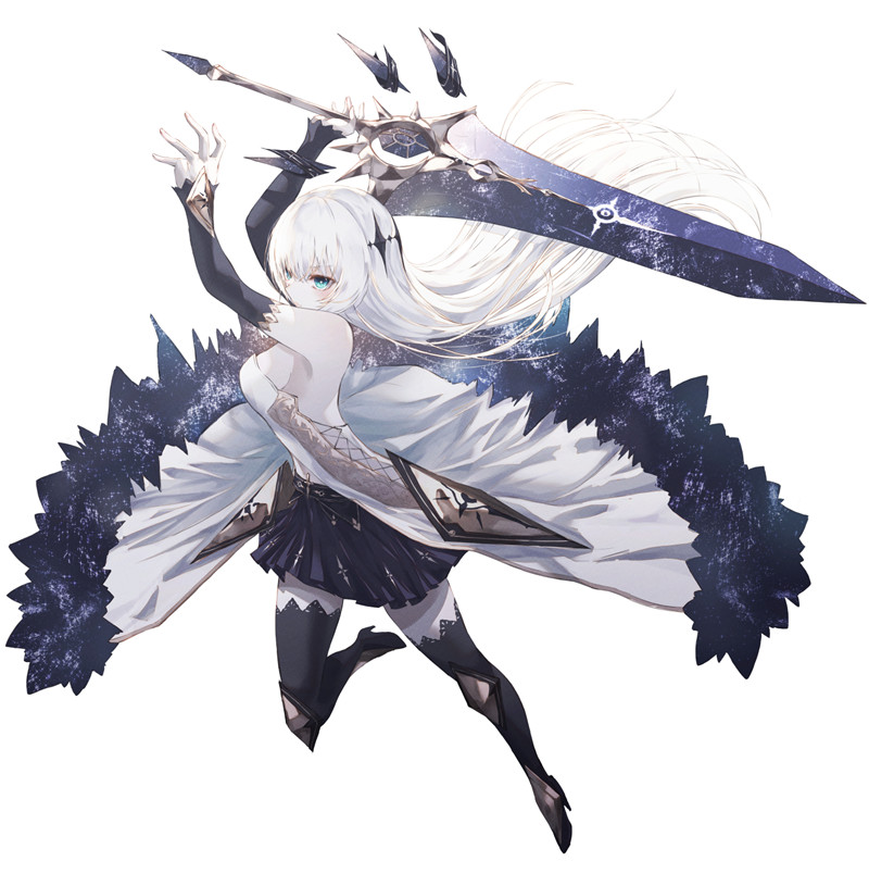 动漫各类武器娘壁纸图包原画插画素材P站同人图合集