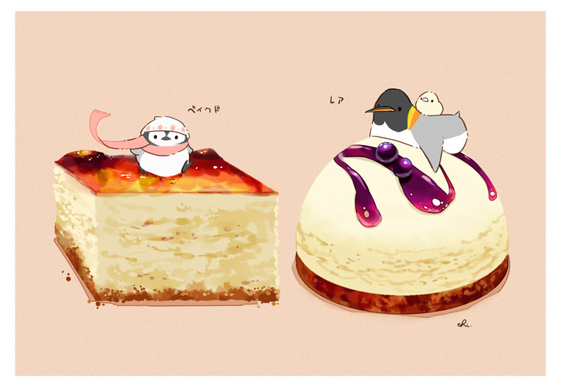日系插画各类蛋糕甜点绘画参考样例