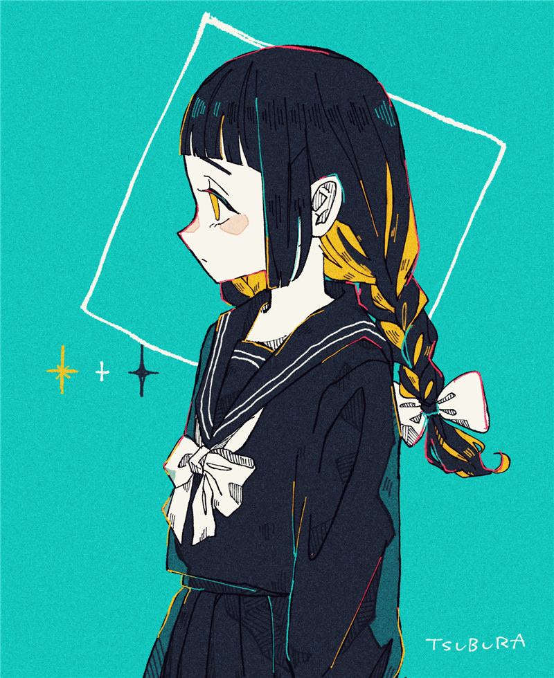 P站画师九十九円作品图包合集 简约画风原画插画 pid40606339