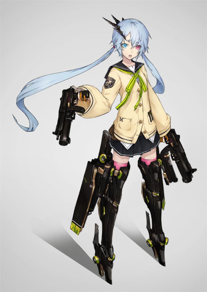 二次元机甲少女壁纸图包原画插画素材P站同人图合集