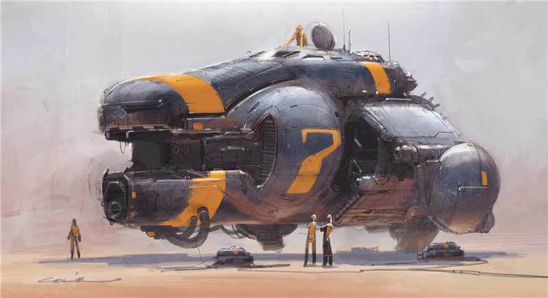 美国设计师Colie Wertz各类机器人机甲飞行器原画设计
