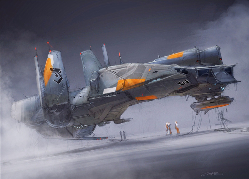 美国设计师Colie Wertz各类机器人机甲飞行器原画设计