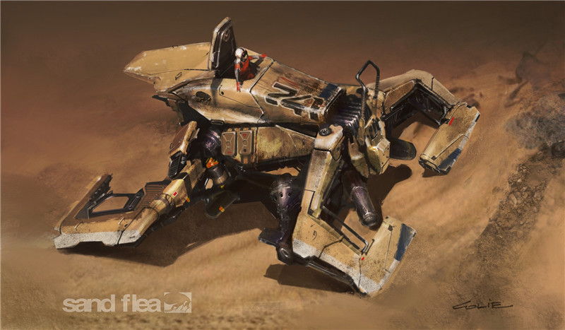 美国设计师Colie Wertz各类机器人机甲飞行器原画设计