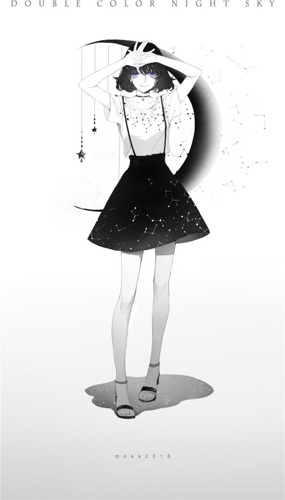 动漫二次元插画拖鞋凉鞋少女壁纸图包原画插画素材P站同人图合集