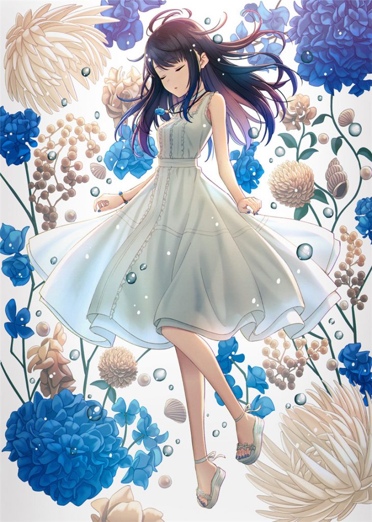 动漫二次元插画拖鞋凉鞋少女壁纸图包原画插画素材P站同人图合集