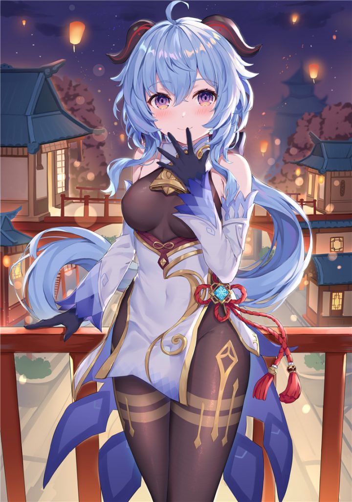 原神角色甘雨p站pixiv同人图集原画插画壁纸 – ACG图包网