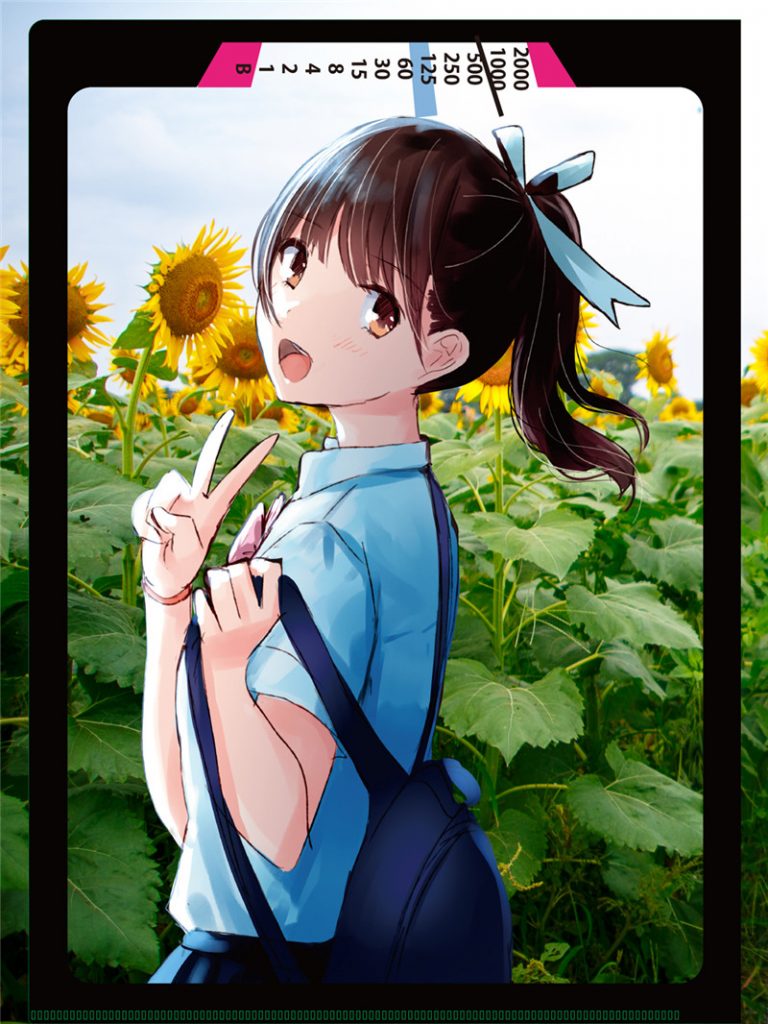 日系插画V字手势胜利手势描绘参考绘画图片素材