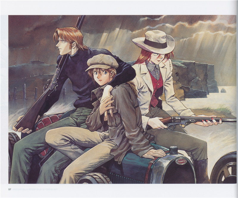 蓝宝石之谜动画原画人物设计线稿设定集