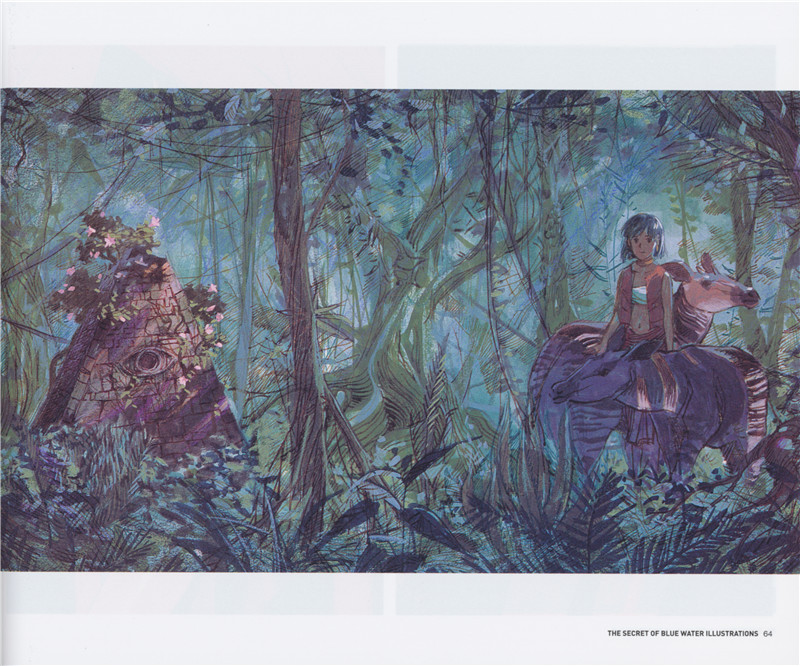 蓝宝石之谜动画原画人物设计线稿设定集