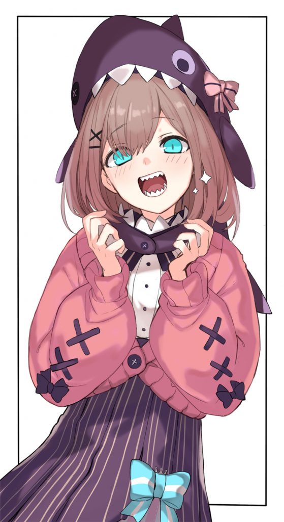 二次元插画尖牙齿角色主题图集插画原画壁纸