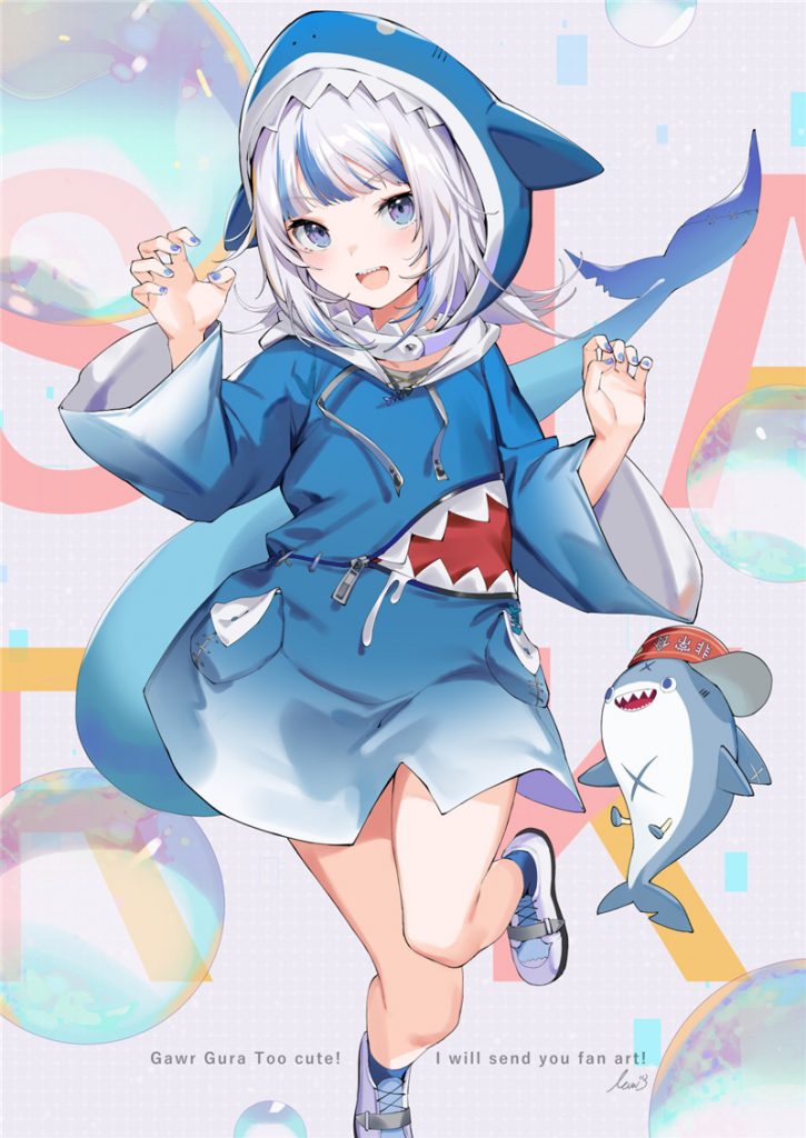 二次元插画尖牙齿角色主题图集插画原画壁纸