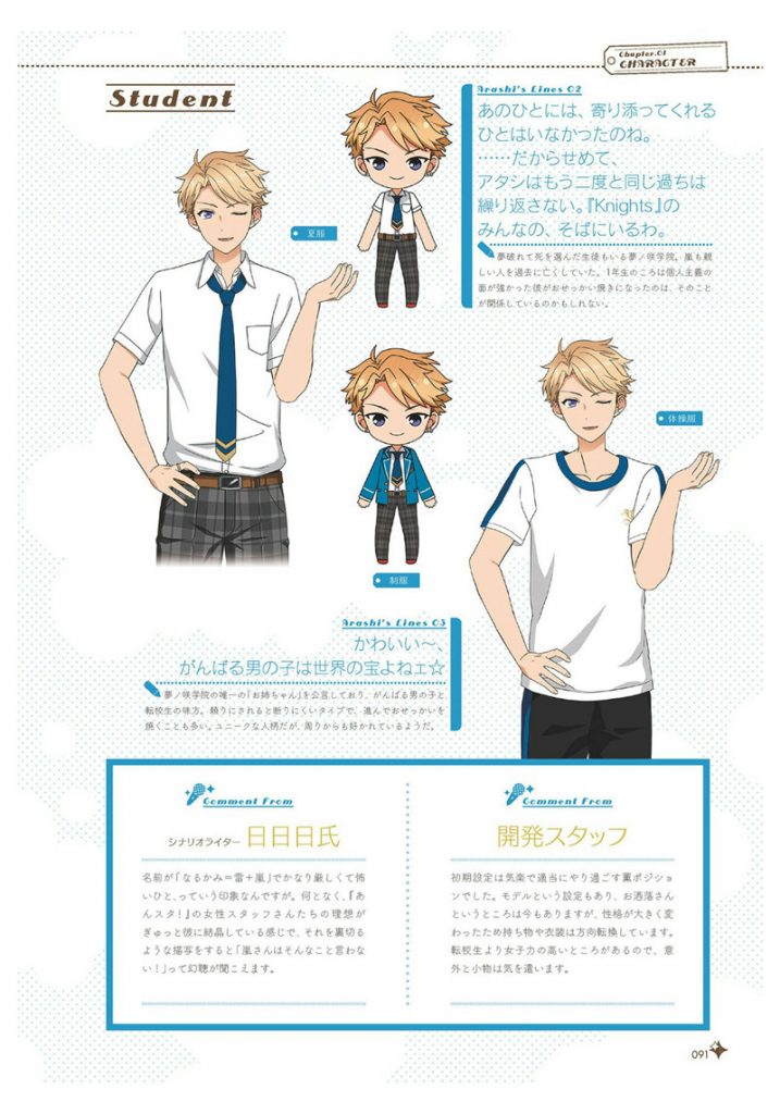 偶像梦幻祭设定资料集线稿画集