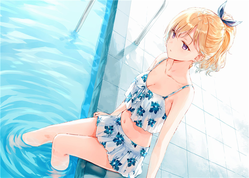 动漫泳装少女壁纸图包原画插画素材同人图合集vol.2