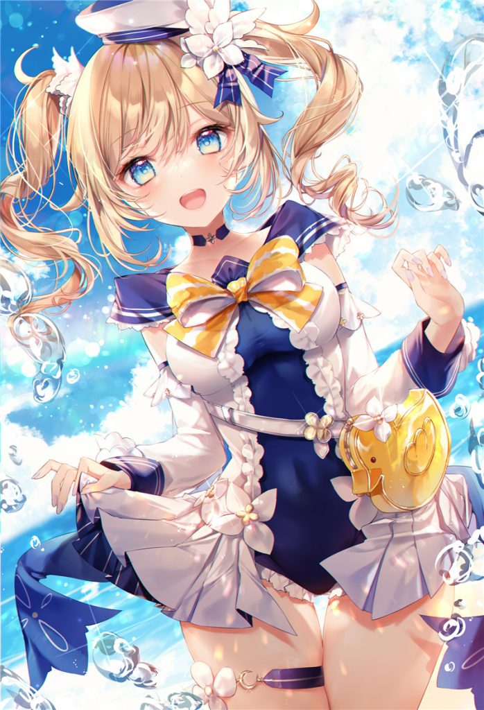 动漫泳装少女壁纸图包原画插画素材同人图合集vol.3