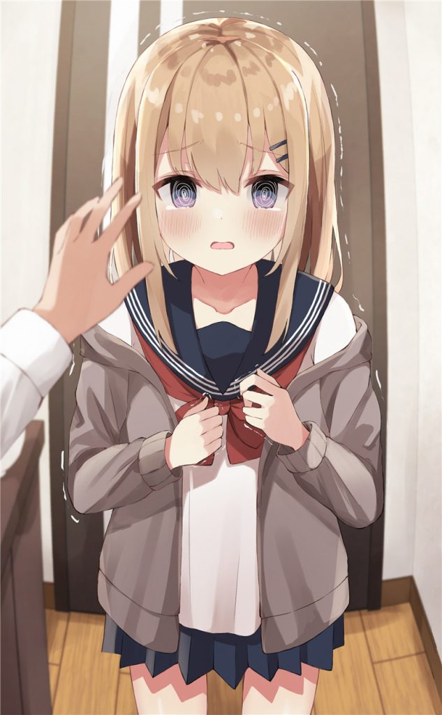 动漫二次元画集圈圈眼少女插画原画手机电脑壁纸图片素材美术资料