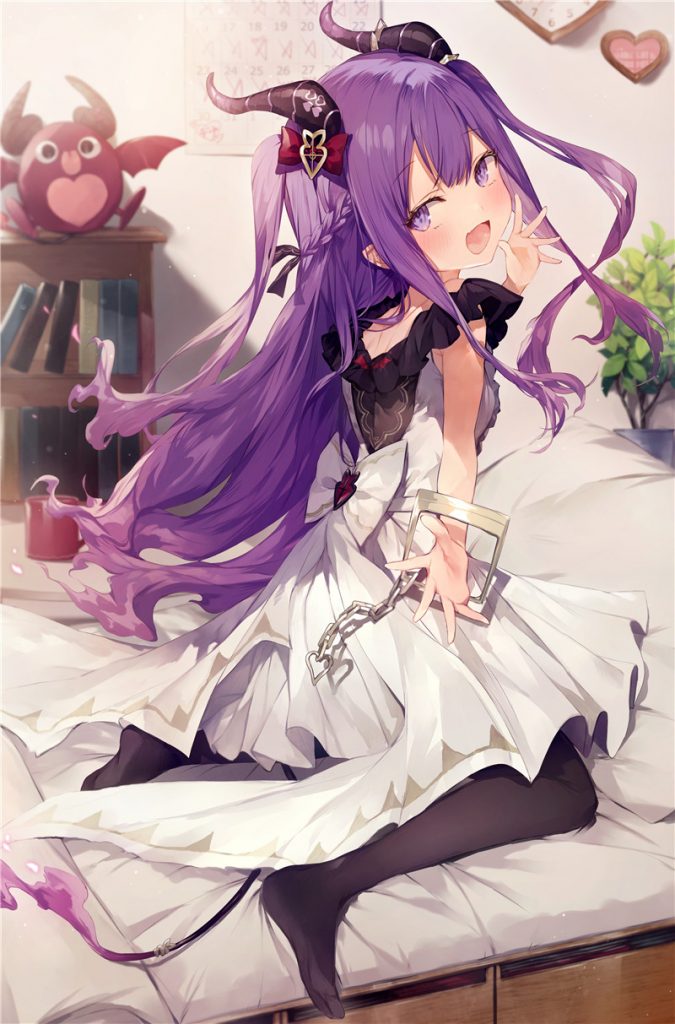 动漫二次元壁纸小恶魔属性人物少女图集原画插画图片素材美术资料