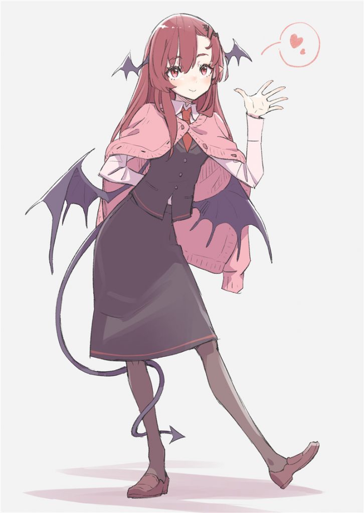 动漫二次元壁纸小恶魔属性人物少女图集原画插画图片素材美术资料