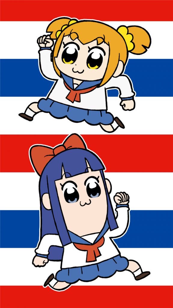 动漫pop子和pipi美的日常角色人物图集壁纸原画插画图片素材合集