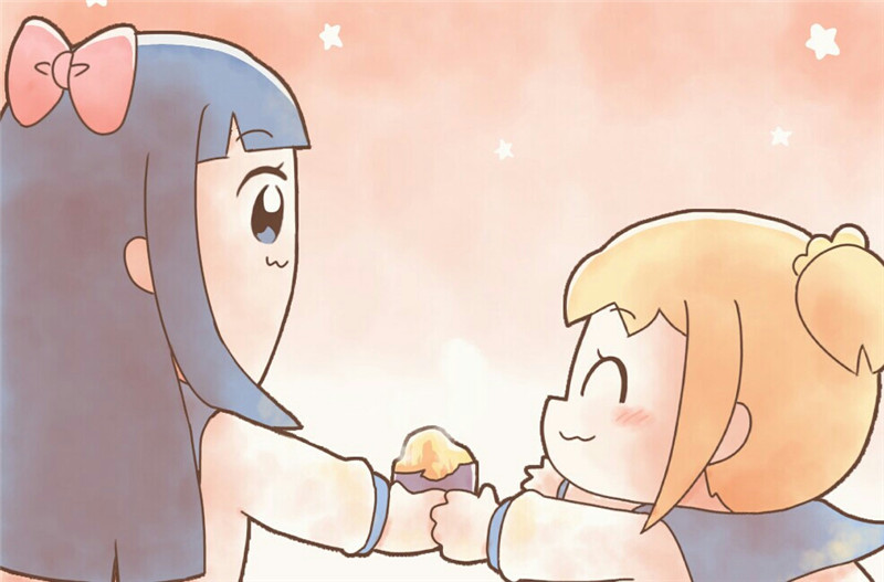 动漫pop子和pipi美的日常角色人物图集壁纸原画插画图片素材合集