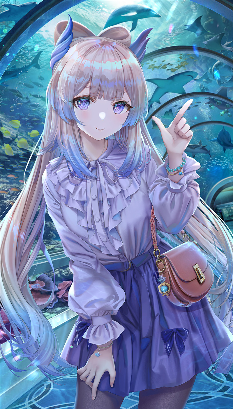 原神珊瑚宫心海图集高清壁纸原画插画游戏二创图片素材美术资料