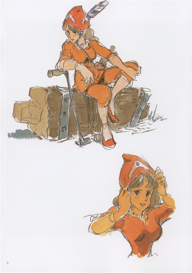 宫崎骏风之谷美术画集The Art of Nausicaa of the Valley of the Wind