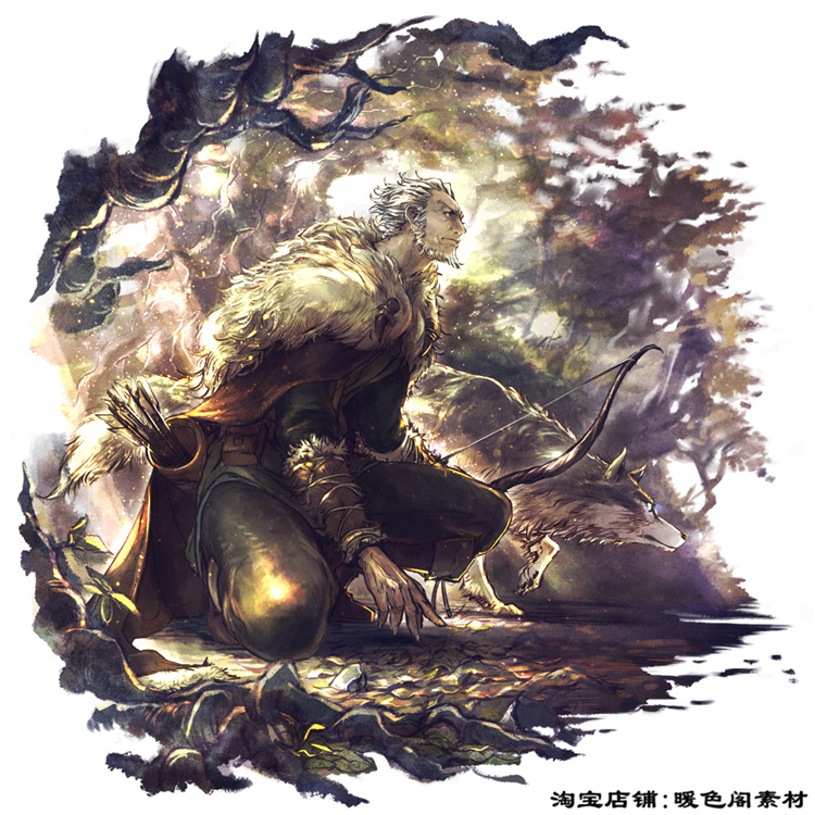 游戏八方旅人美术设定集资料画集原画插画角色立绘图片画册素材