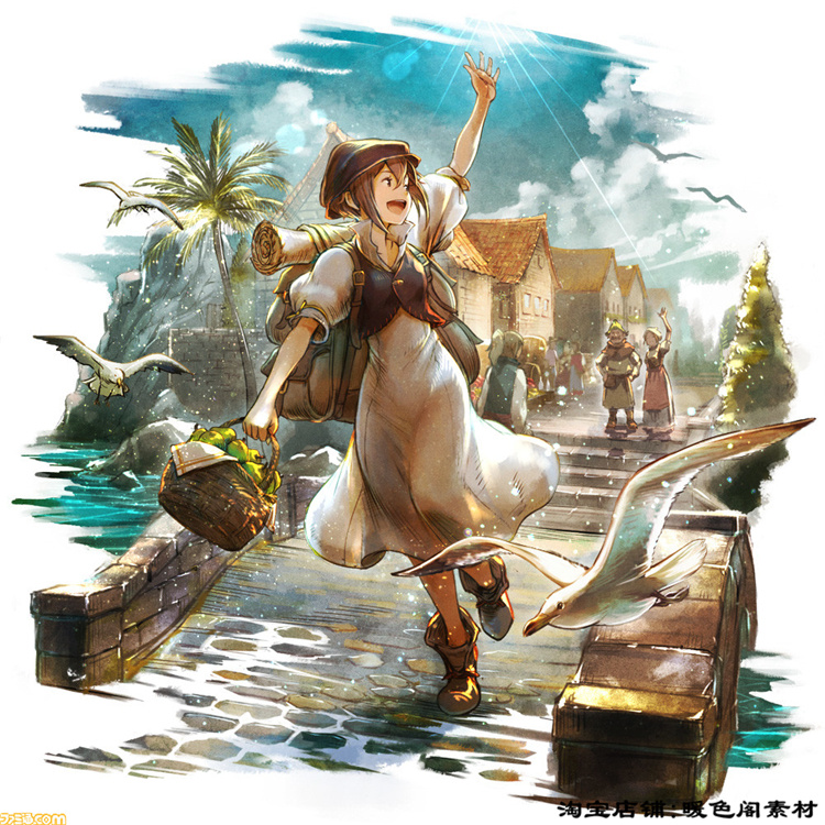 游戏八方旅人美术设定集资料画集原画插画角色立绘图片画册素材