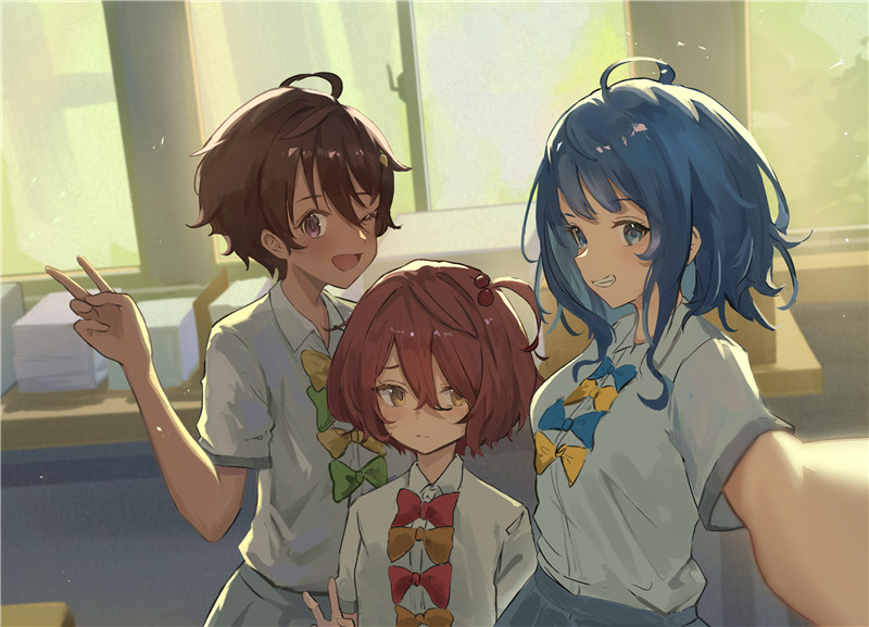 [537P-1.28G]动漫败犬女主太多了人物图集超清壁纸海报CG画集原画插画图片素材