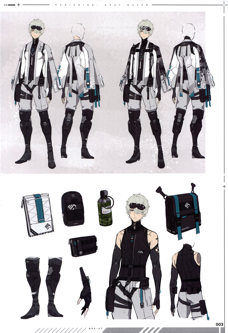 游戏战双帕弥什美术设定画集高清画册原画插画图片素材美术资料[500P-1.02G]