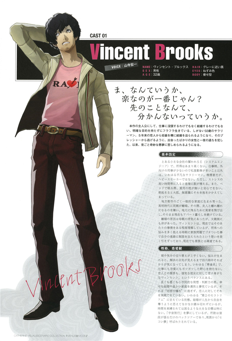 副岛成记游戏凯瑟琳凯萨琳人物公式设定集画集图片素材美术资料(二期更新)