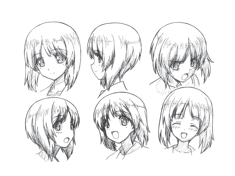 少女与战车设定集画集原稿线稿角色三视图战车设计参考图片素材[886P-1.41G]