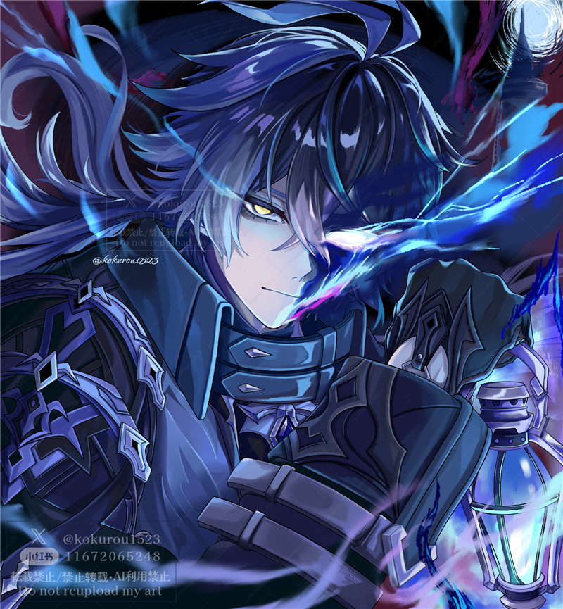 原神角色菲林斯官方立绘插画p站pixiv图集高清壁纸美术图片素材