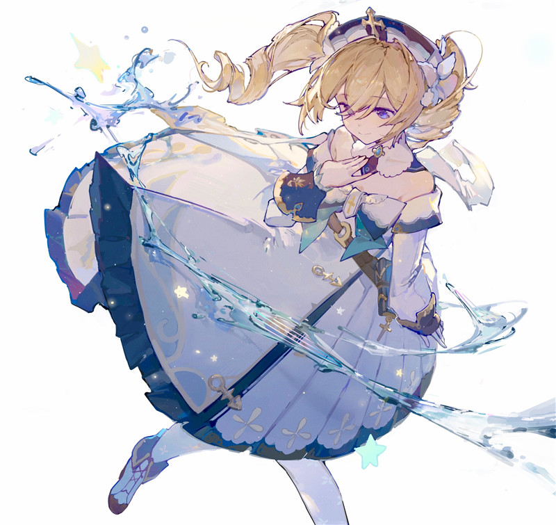 原神角色芭芭拉官方立绘原画超清插画4K8K高清壁纸美术图片素材[1807P-5.34G]