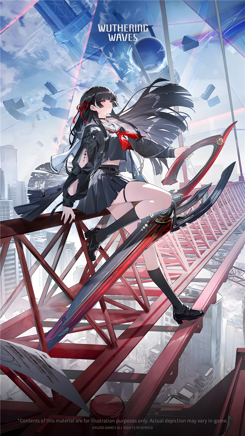 鸣潮角色朽叶千咲PNG立绘4K8K高清图集插画手机电脑壁纸海报素材[987P-3.65G]