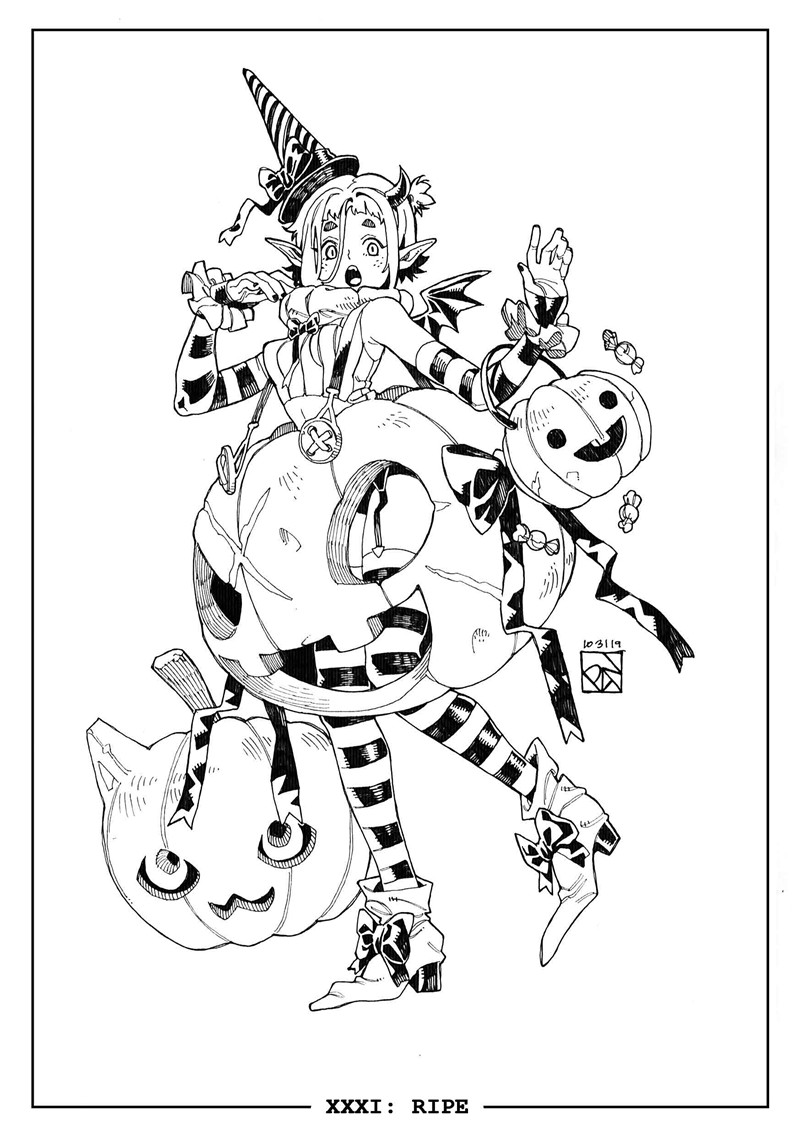 画师ポチャン速写作品素材合集原画插画卡通绘画临摹线稿图片素材(二期更新)[831P-462M]