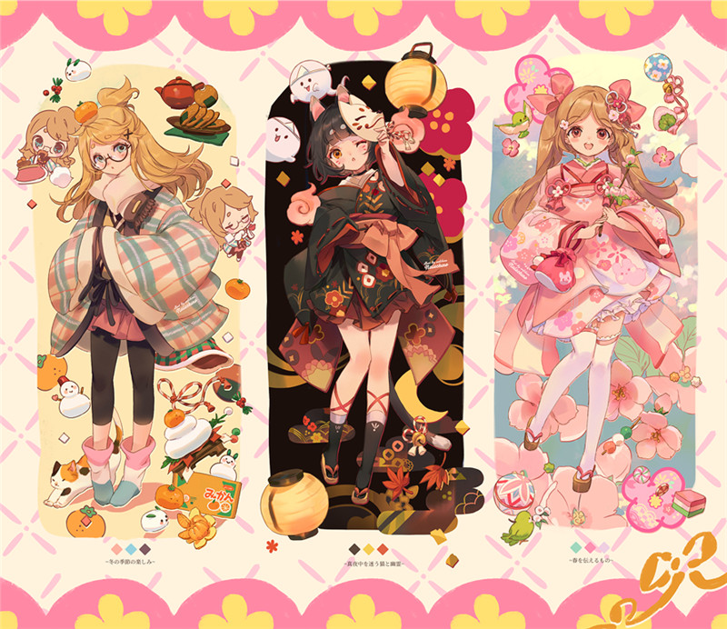 画师welchino原画插画作品合集Q版糖果可爱系少女角色壁纸图片集[1239P-1.28G]