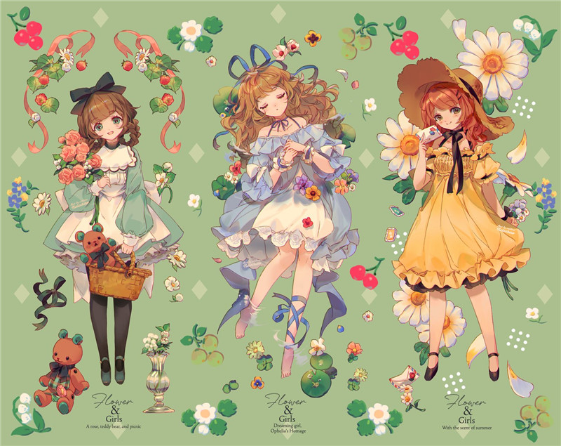 画师welchino原画插画作品合集Q版糖果可爱系少女角色壁纸图片集[1239P-1.28G]