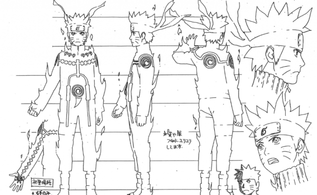火影忍者疾风传博人传系列手稿原稿人物设定[ACG图包网]