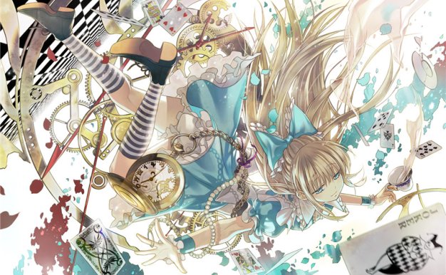 [729M]P站同人爱丽丝梦游仙境相关高清壁纸原画插画图包合集_持续更新中