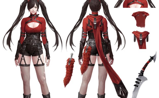 [70P]韩国概念设计师dongho Kang原画插画人物立绘图包素材_持续更新