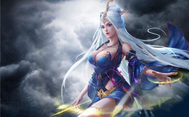 [1.28G]3D古风性感美女游戏原画插画CG设计素材图包