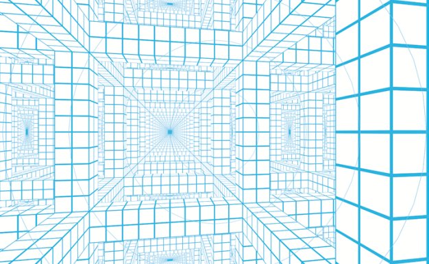 [1000P]绘画透视效果网格参考图合集原画插画 美术线稿临摹设计素材合集