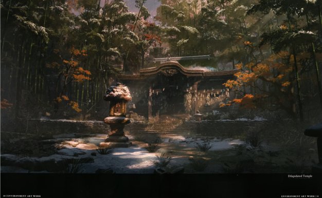 [1.43G]游戏只狼官方原画艺术设定高清壁纸原声集美术概念设定同人图片集